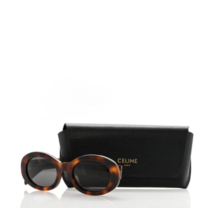 Celine Acetate Triomphe 01 Sunglasses CL 40194U Tortoise 7 of 7