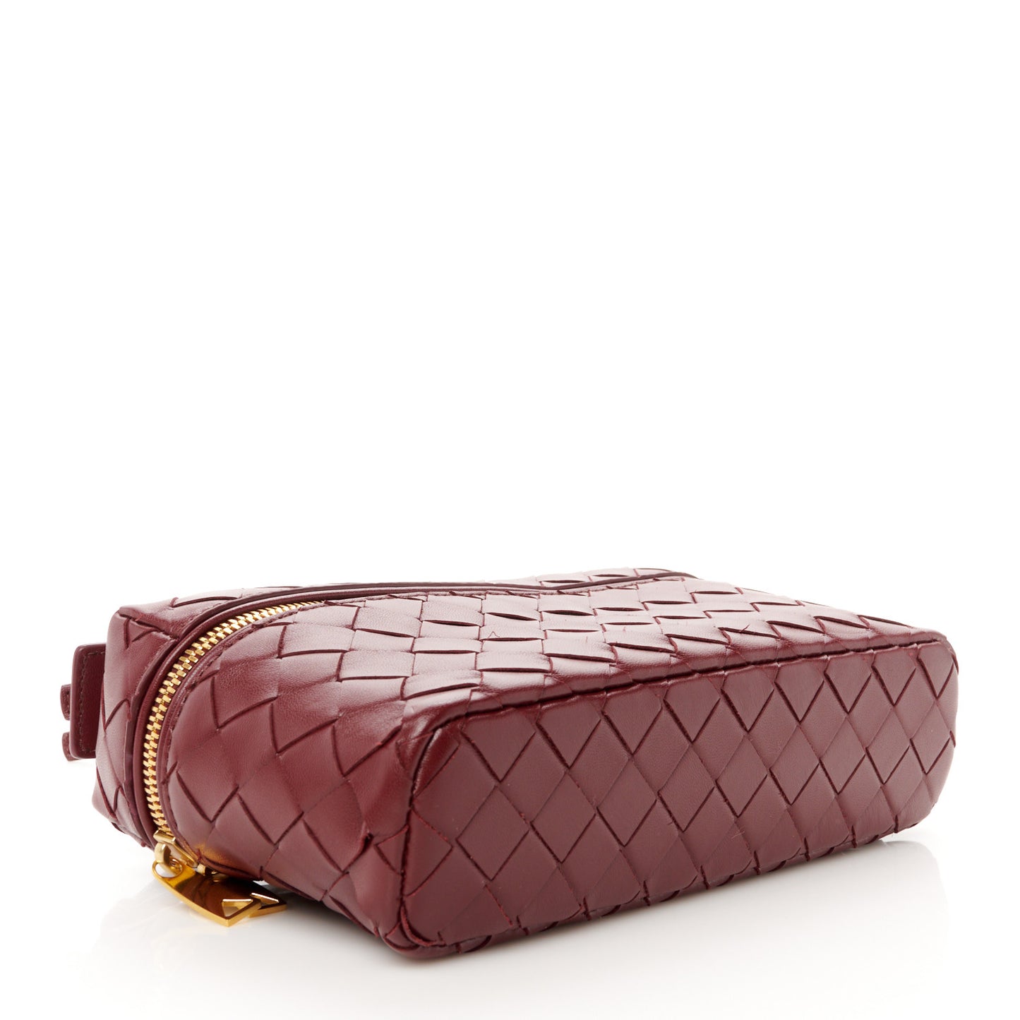 Nappa Intrecciato Bang Bang Vanity Case Cherry