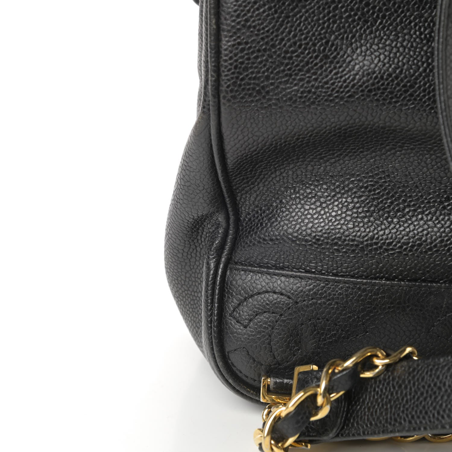 Chanel Caviar CC Backpack Black 13 of 15