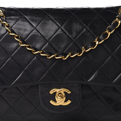 Chanel Lambskin Quilted Medium Double Flap Black 16 of 16