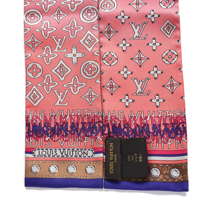 Louis Vuitton Silk Monogram Map Bandeau 3 of 4