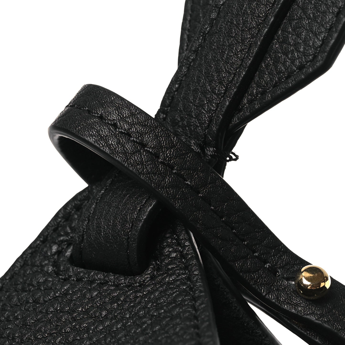 Pebbled Sport Calfskin Medium Lotus Tote Black