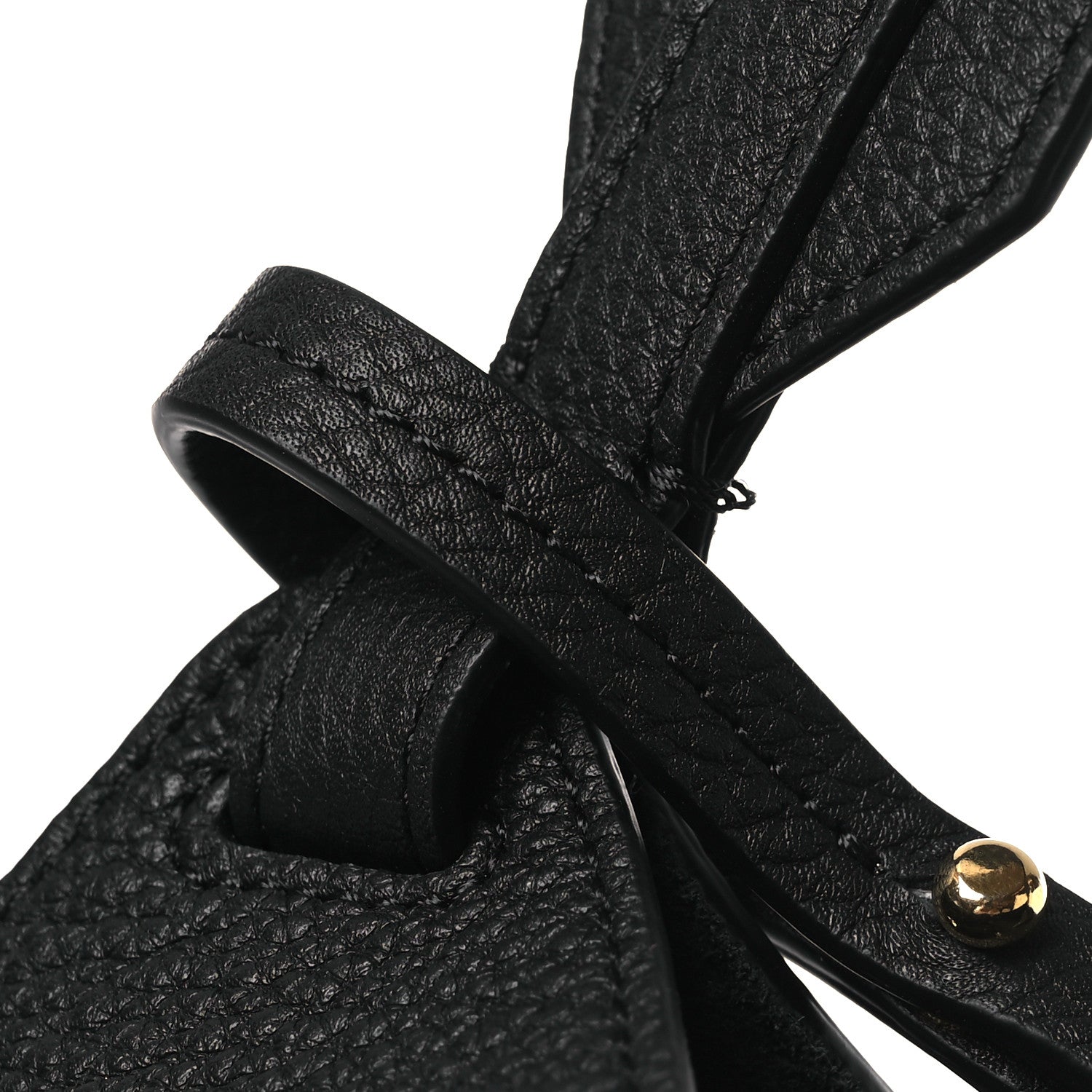 Khaite Pebbled Sport Calfskin Medium Lotus Tote Black 23 of 23