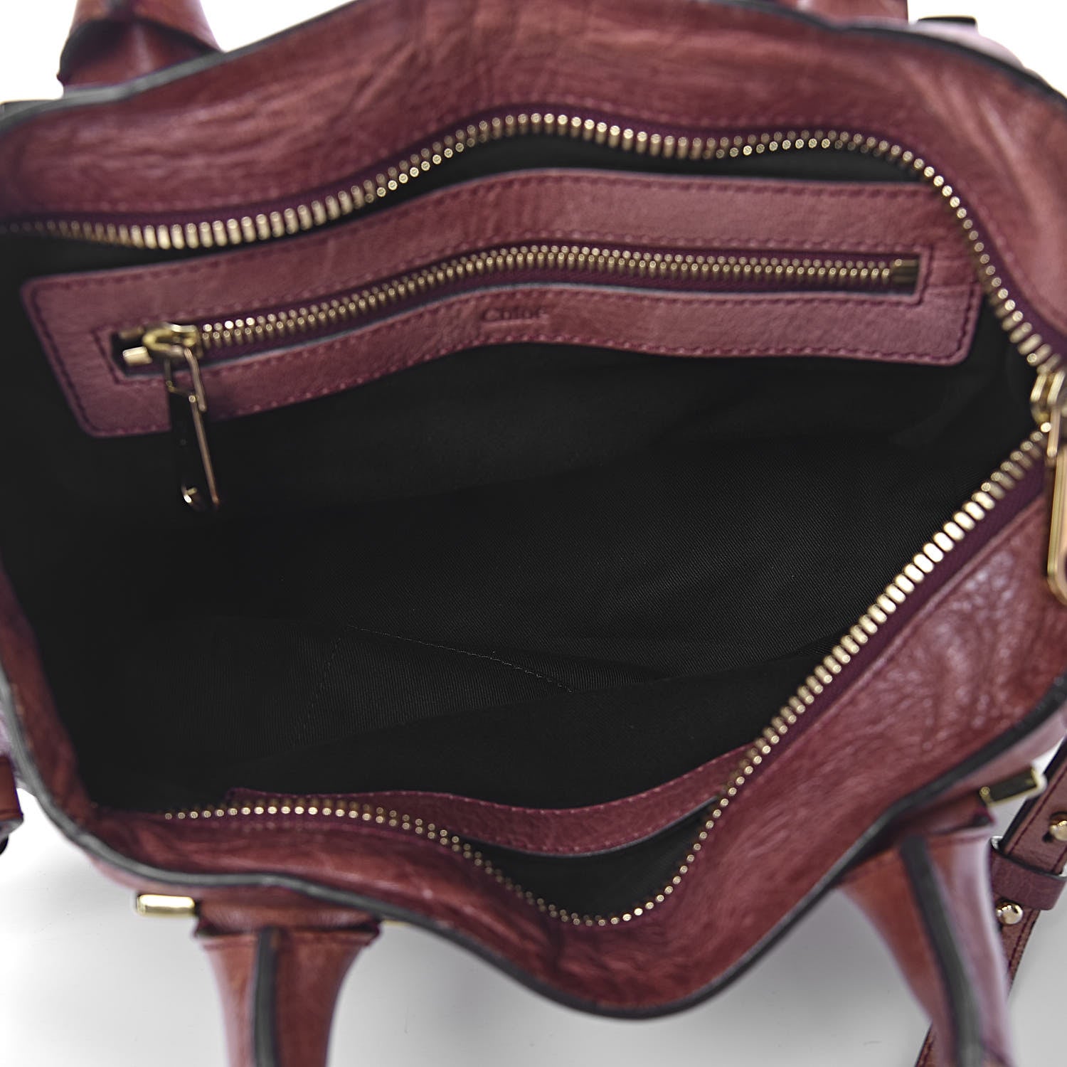 Chloe Tumbled Lambskin Medium Ethel Satchel Nutmeg Moka 5 of 13