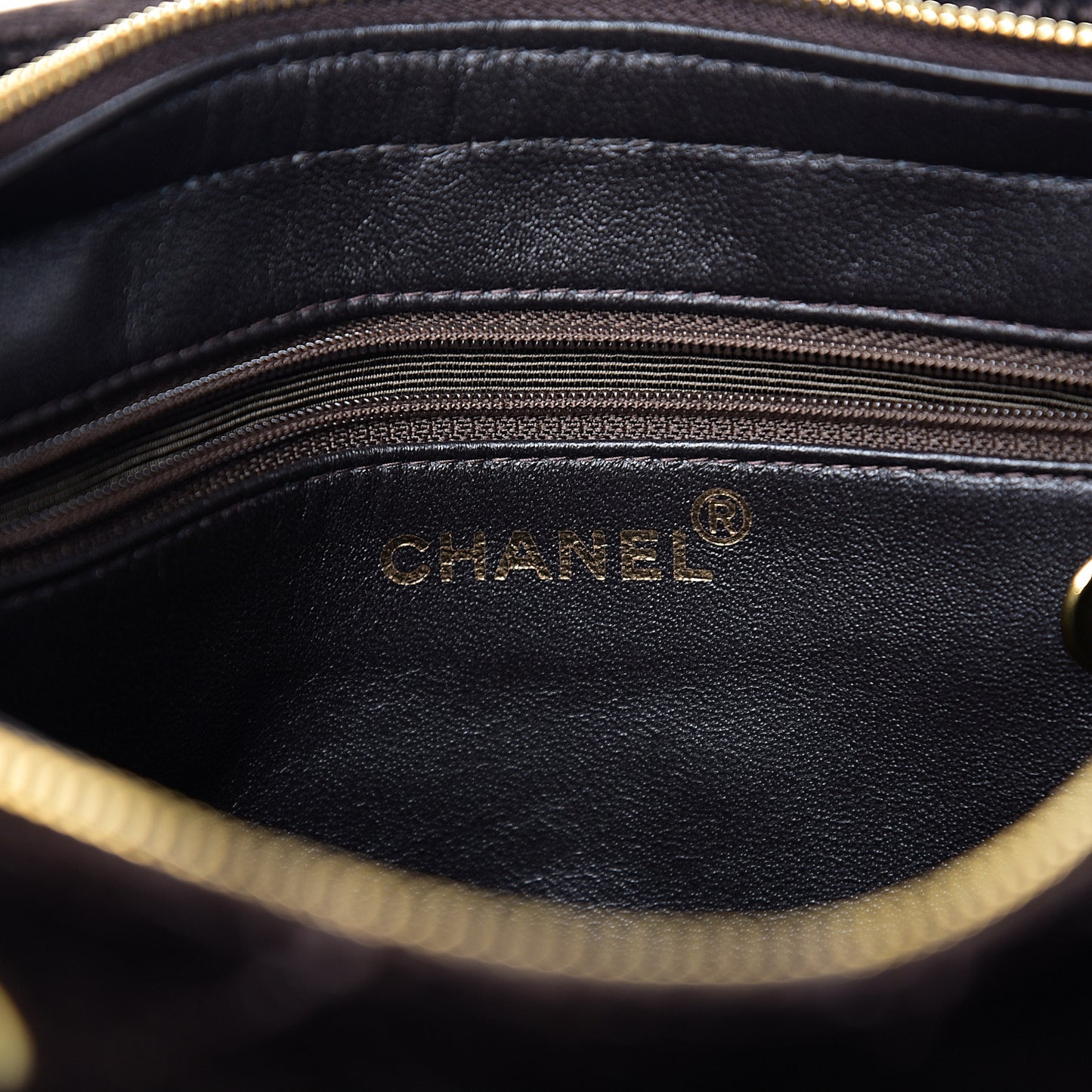 Velvet Quilted Shoulder Bag Brown
