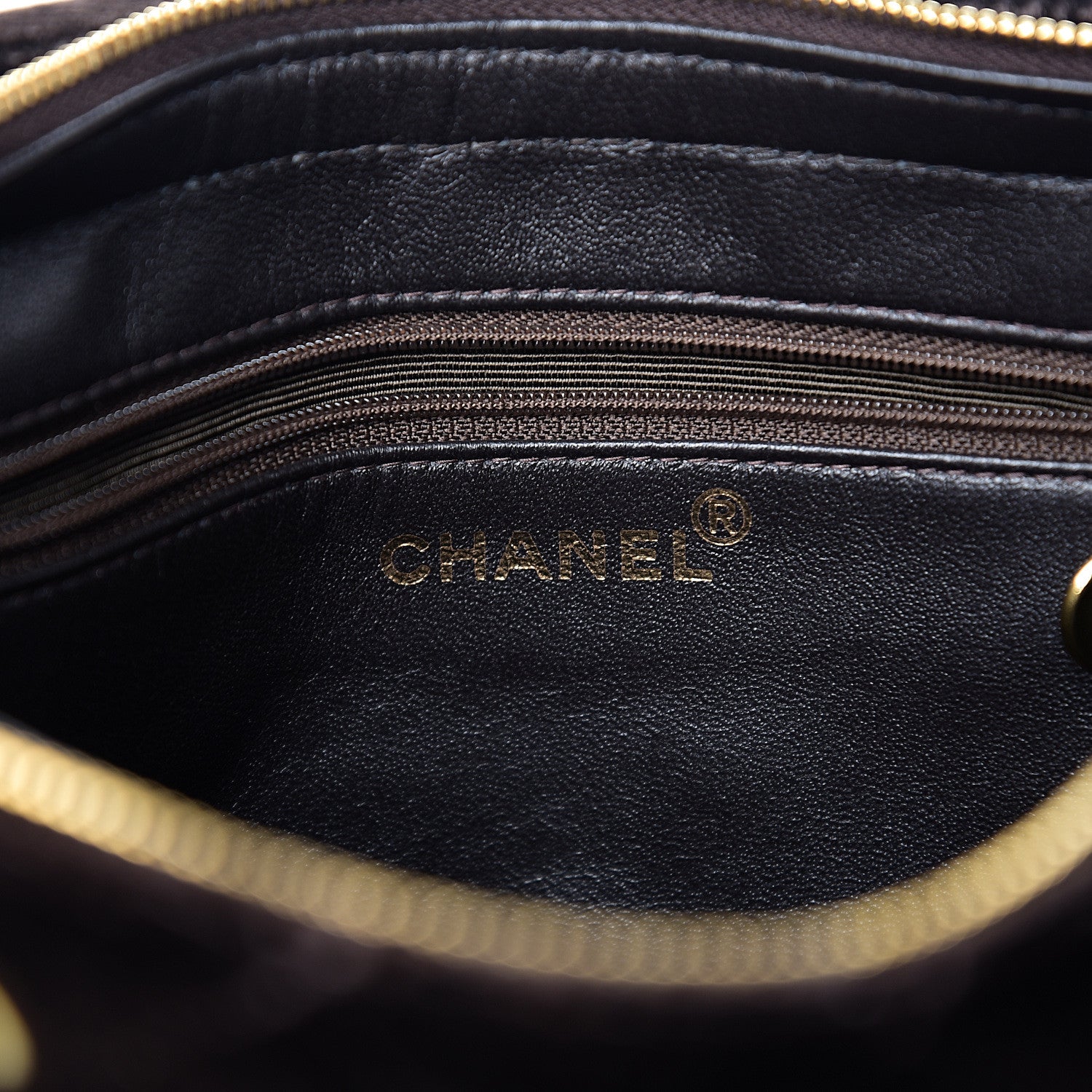 Chanel Velvet Quilted Shoulder Bag Brown 5 of 10