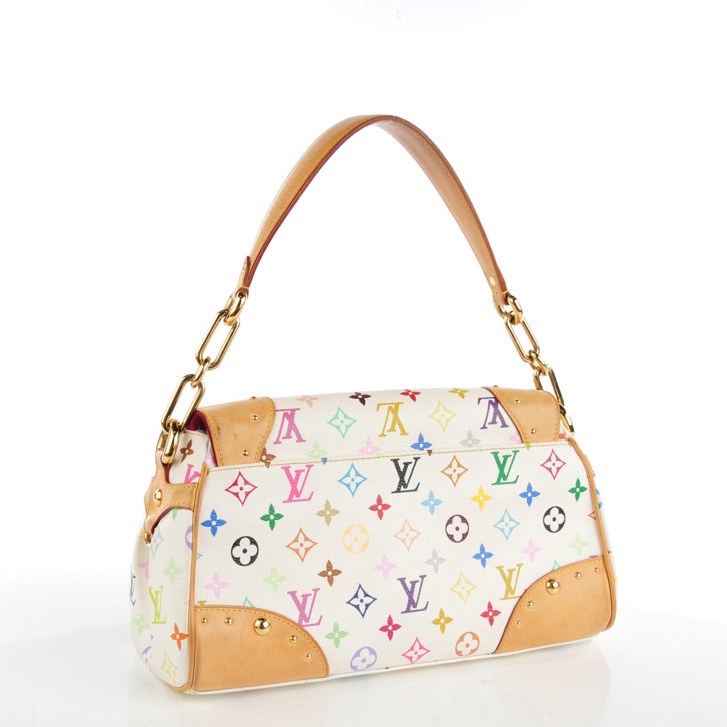 Louis Vuitton Monogram Multicolor Beverly MM White 3 of 9