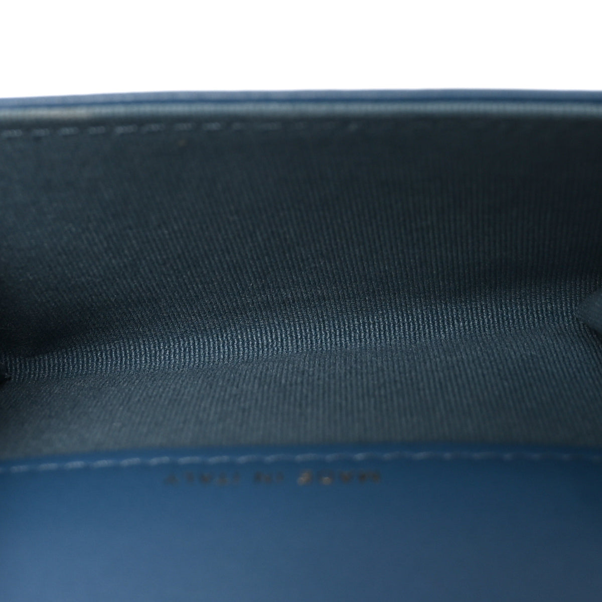 Chanel Lambskin Quilted Flap Card Holder Wallet Dark Blue 5 of 8
