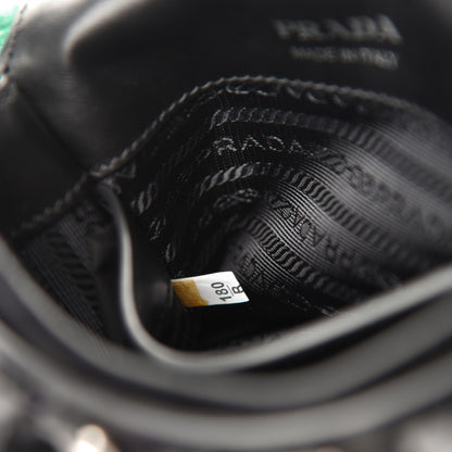 Prada Cavallino Velluto Corsaire Antic Crossbody Bag Biliardo Black 9 of 10