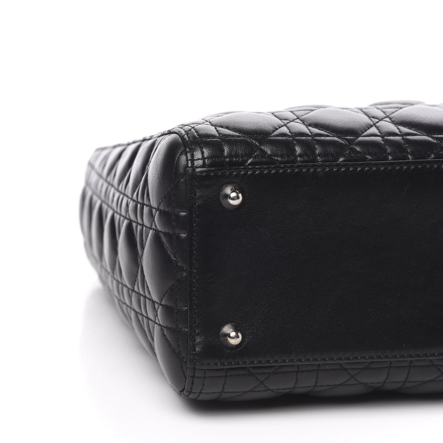 Christian Dior Lambskin Cannage Large Lady Dior Black 8 of 11