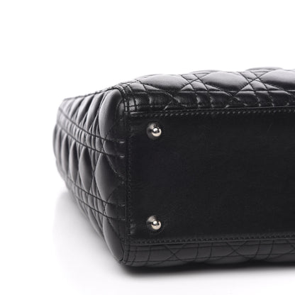 Christian Dior Lambskin Cannage Large Lady Dior Black 8 of 11