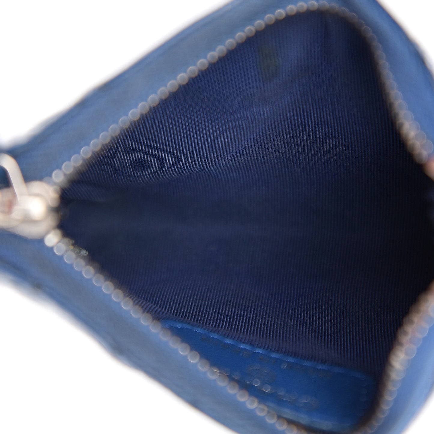 Patent Quilted Key Holder Case Dark Blue