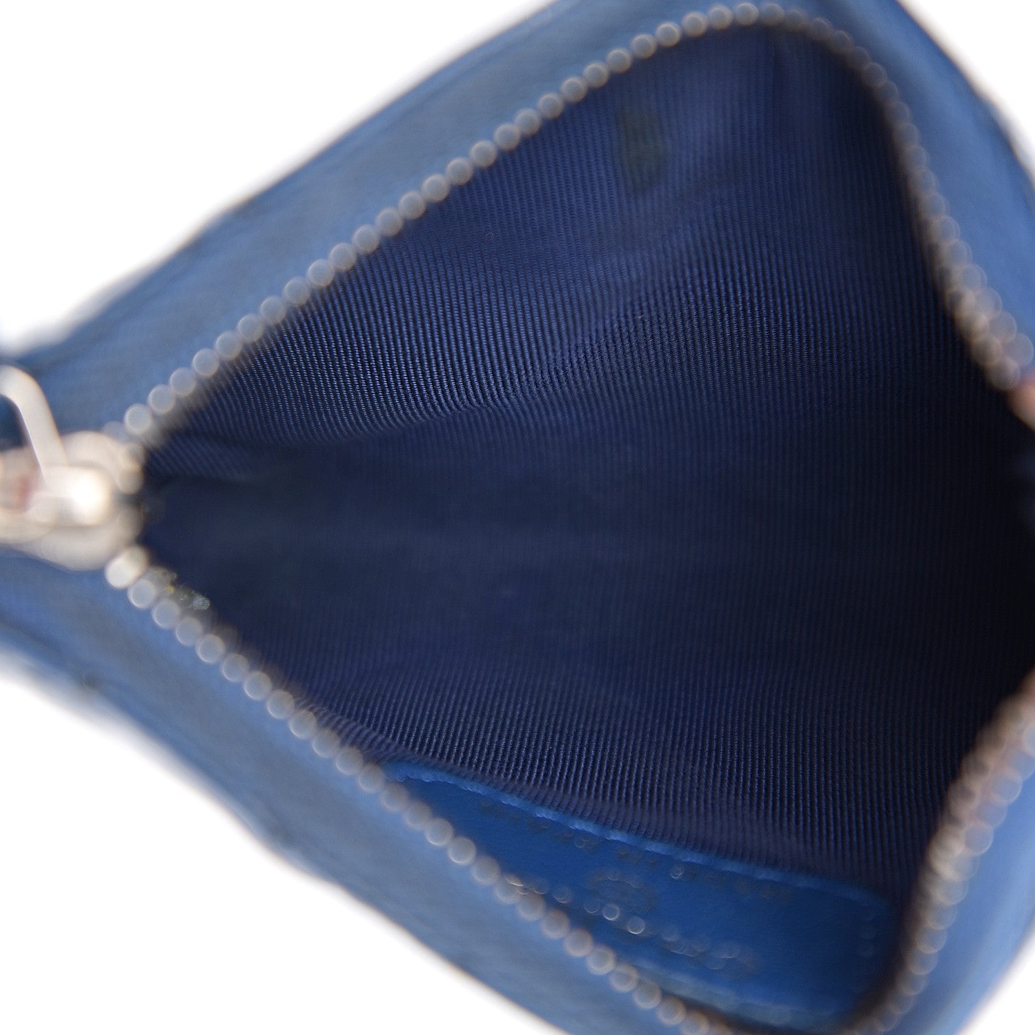 Chanel Patent Quilted Key Holder Case Dark Blue 4 of 9