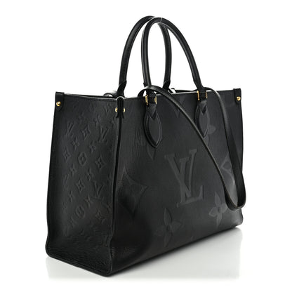 Louis Vuitton Empreinte Monogram Giant Onthego MM Black 3 of 15