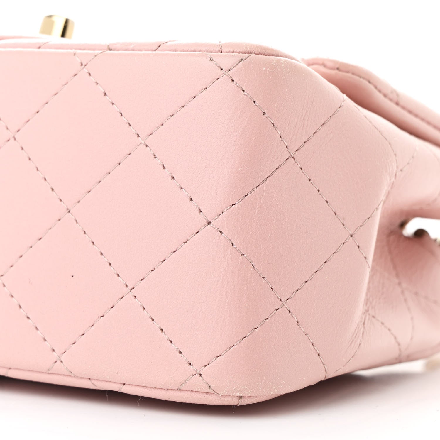 Chanel Lambskin Quilted Mini Square Flap Light Pink 10 of 11