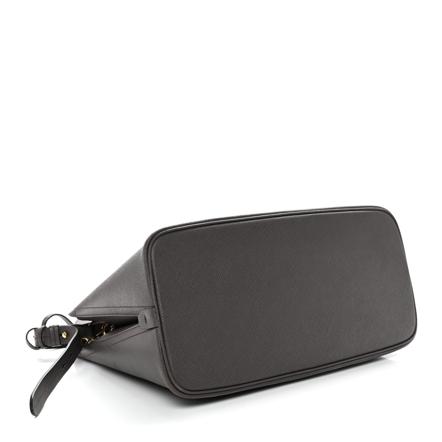 Saffiano Cuir Calfskin Matinee Tote Fumo Black