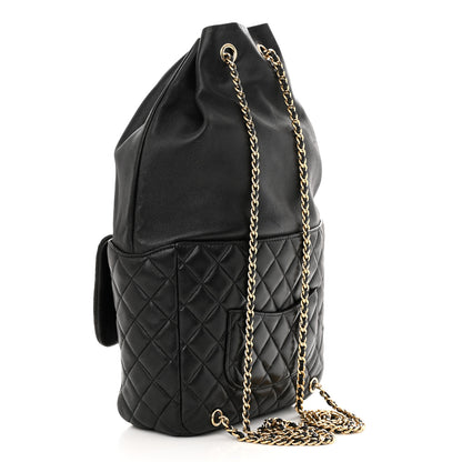 Chanel Lambskin Quilted Large In Seoul Backpack Black 3 of 11