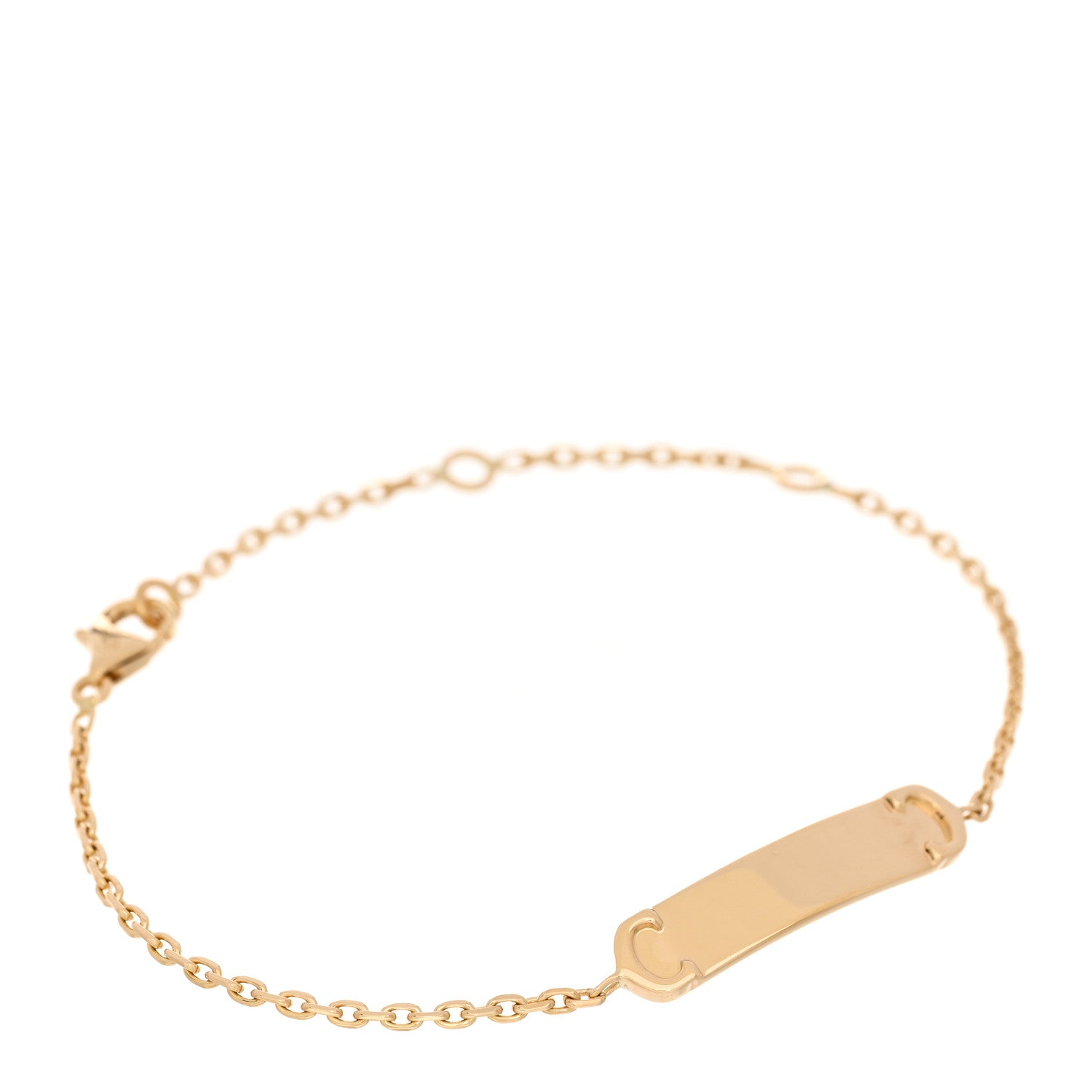 Cartier 18K Yellow Gold ID Chain Bracelet 1 of 3