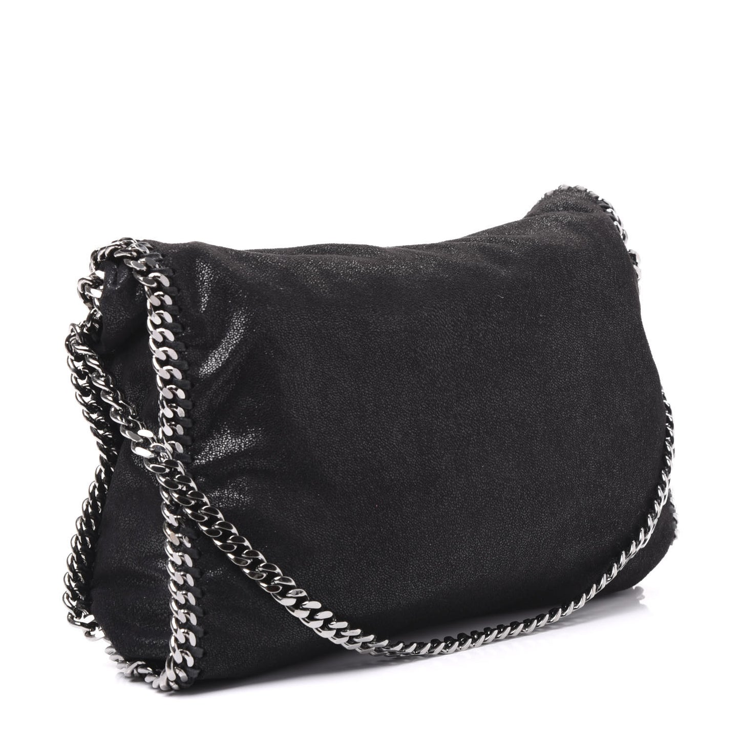 Shaggy Deer Falabella Fold Over Tote Black