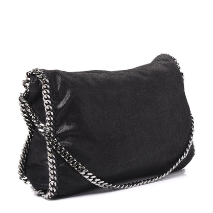 Stella McCartney Shaggy Deer Falabella Fold Over Tote Black 2 of 8