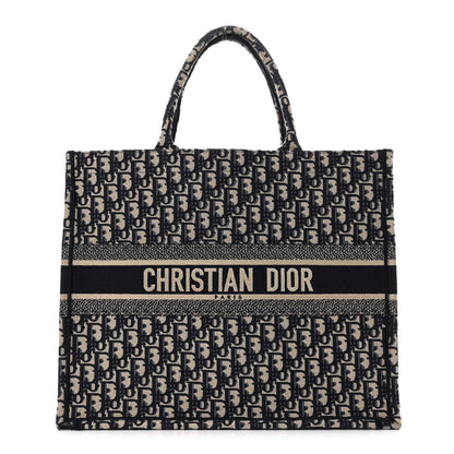 Christian Dior Oblique Large Book Tote Blue Multicolor 1 of 11