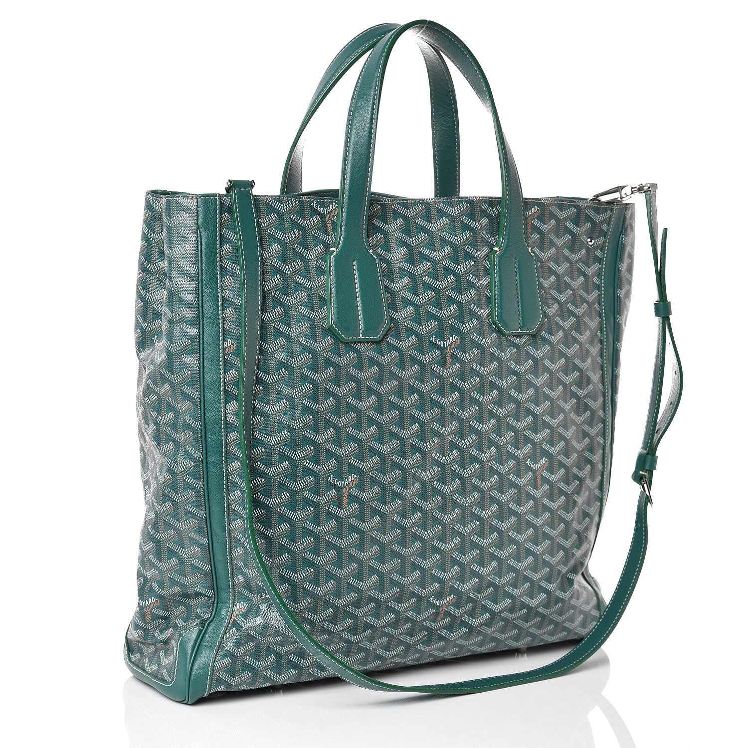 Goyard Goyardine Voltaire Smile Tote Green 3 of 7