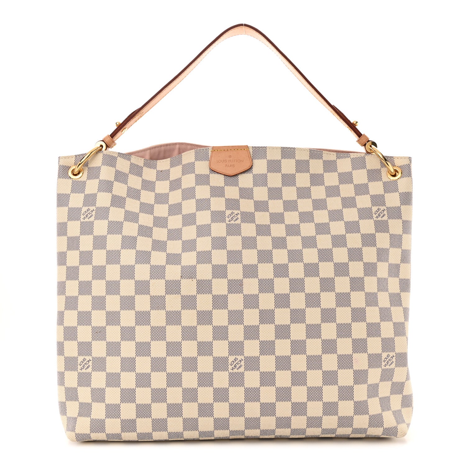 Louis Vuitton Damier Azur Graceful MM Rose Ballerine 1 of 13