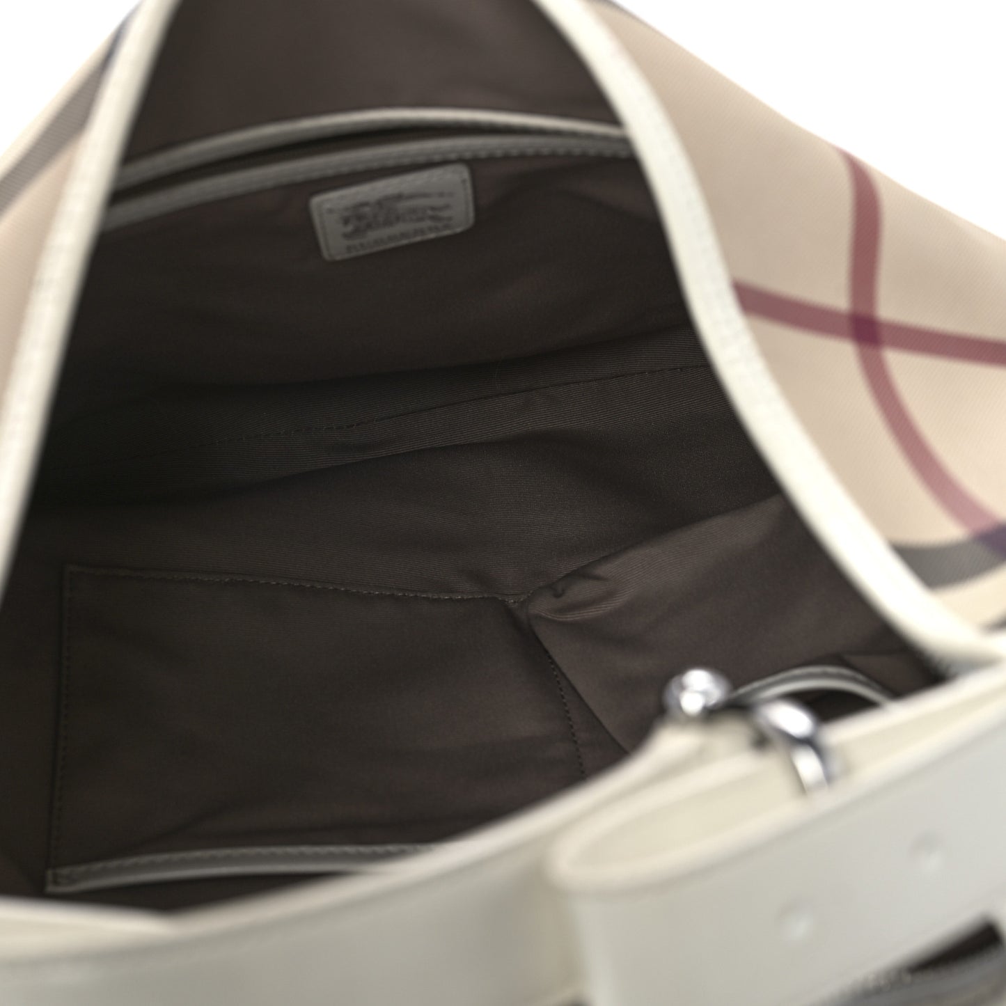 Supernova Check Large Larkin Hobo White