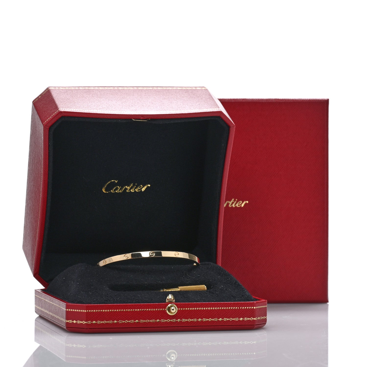 Cartier 18K Yellow Gold Small LOVE Bracelet 18 7 of 7