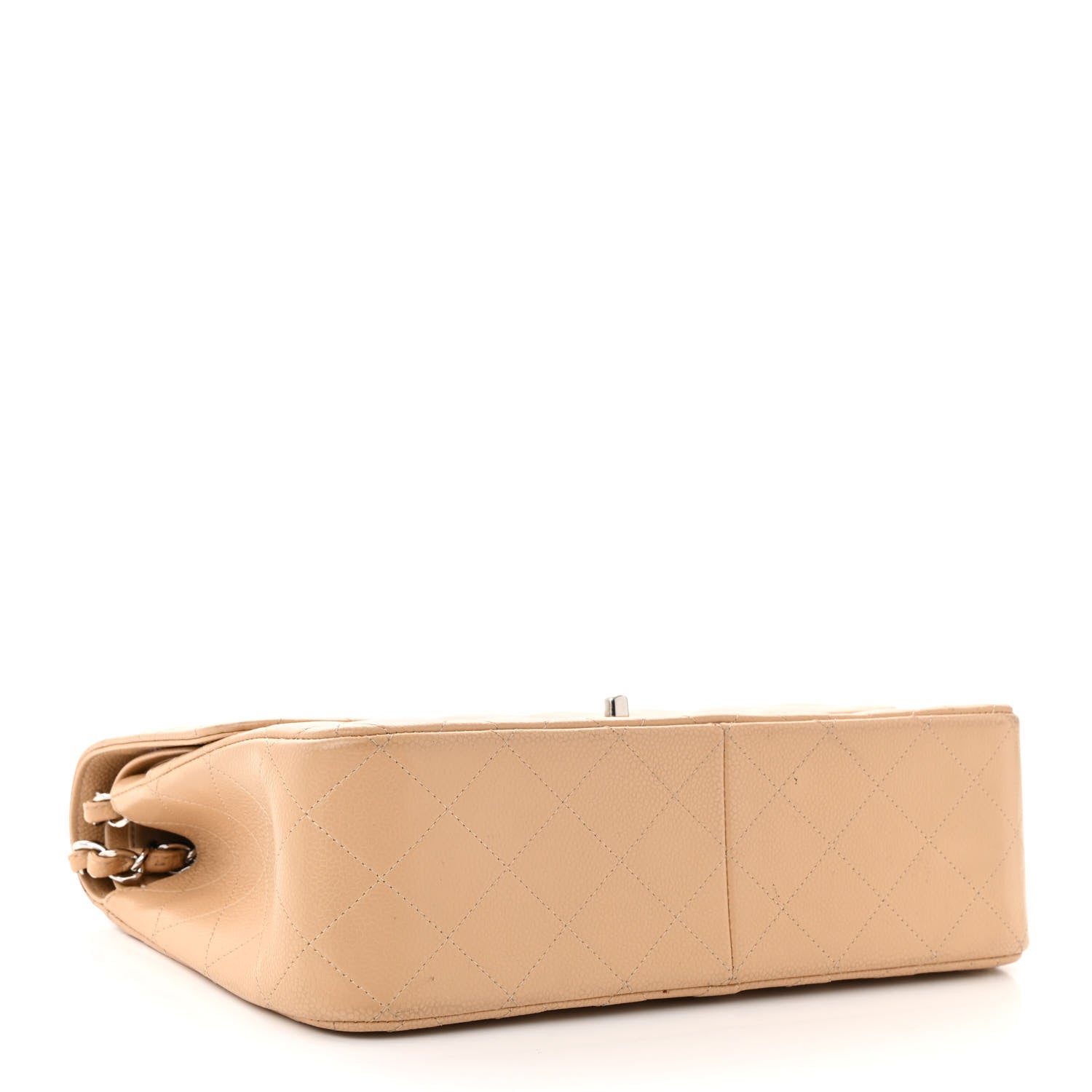 Chanel Caviar Quilted Jumbo Double Flap Beige 4 of 17