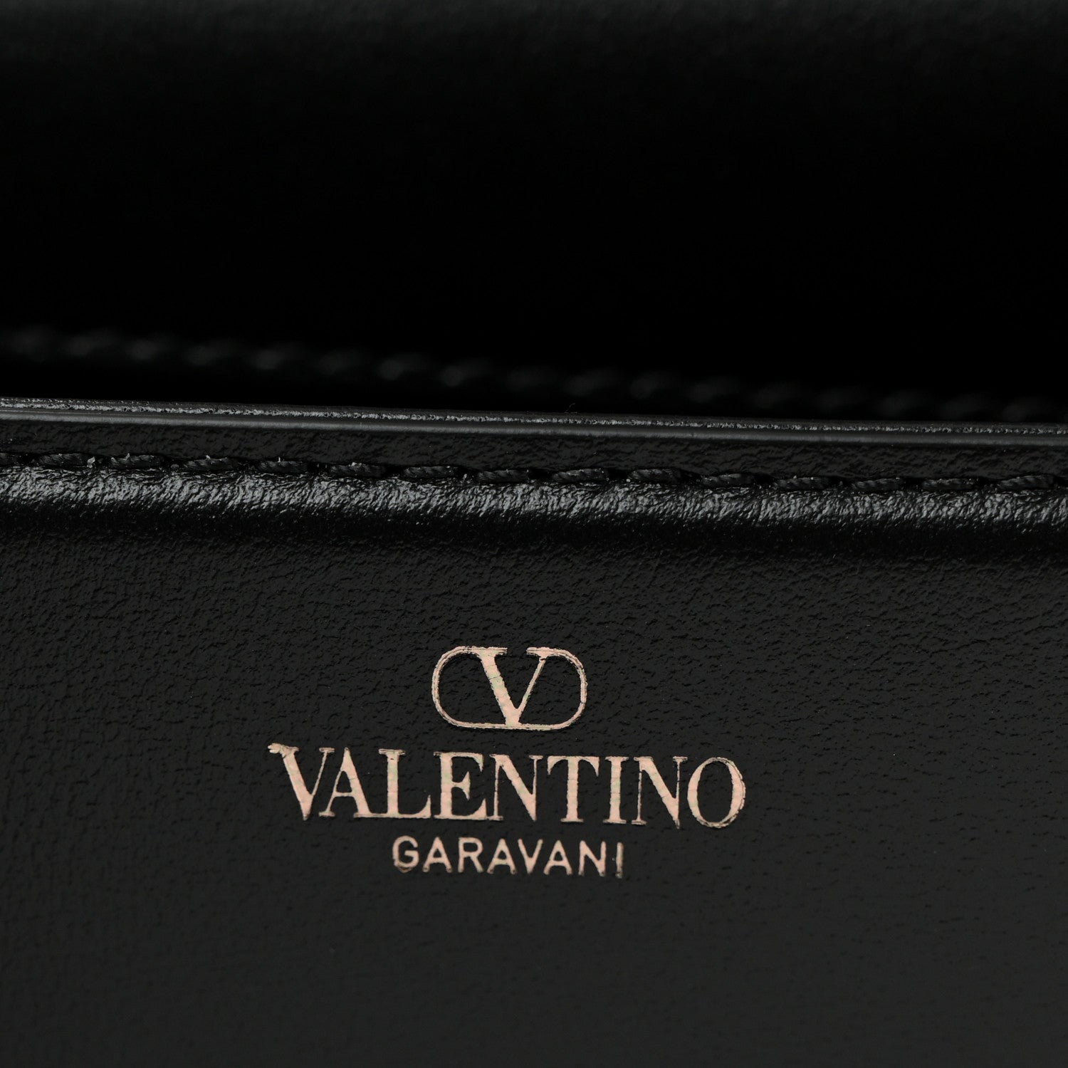 Valentino Garavani Calfskin Crystal Vlogo Small Loco Shoulder Bag Black 6 of 10