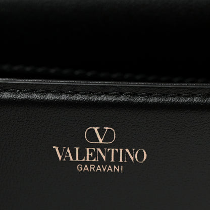 Valentino Garavani Calfskin Crystal Vlogo Small Loco Shoulder Bag Black 6 of 10
