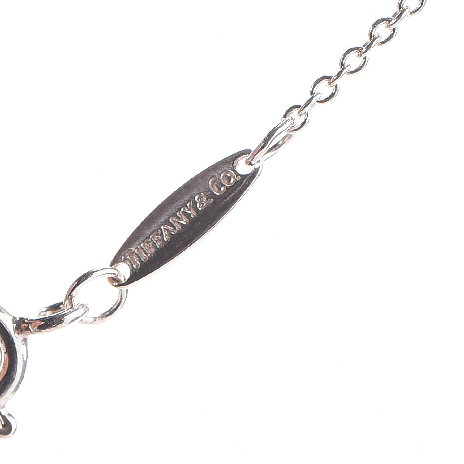 Tiffany Sterling Silver Tsavorite Elsa Peretti 5 Station Color by the Yard Necklace 8 of 9