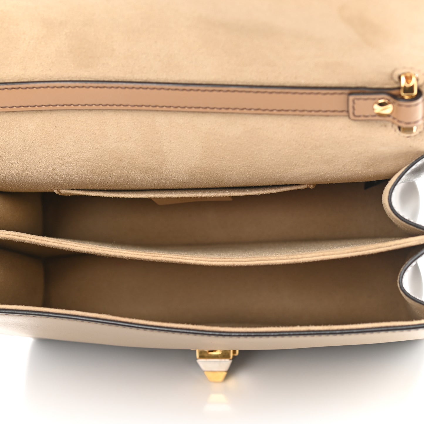 Calfskin Kan I Shoulder Bag Red Multicolor
