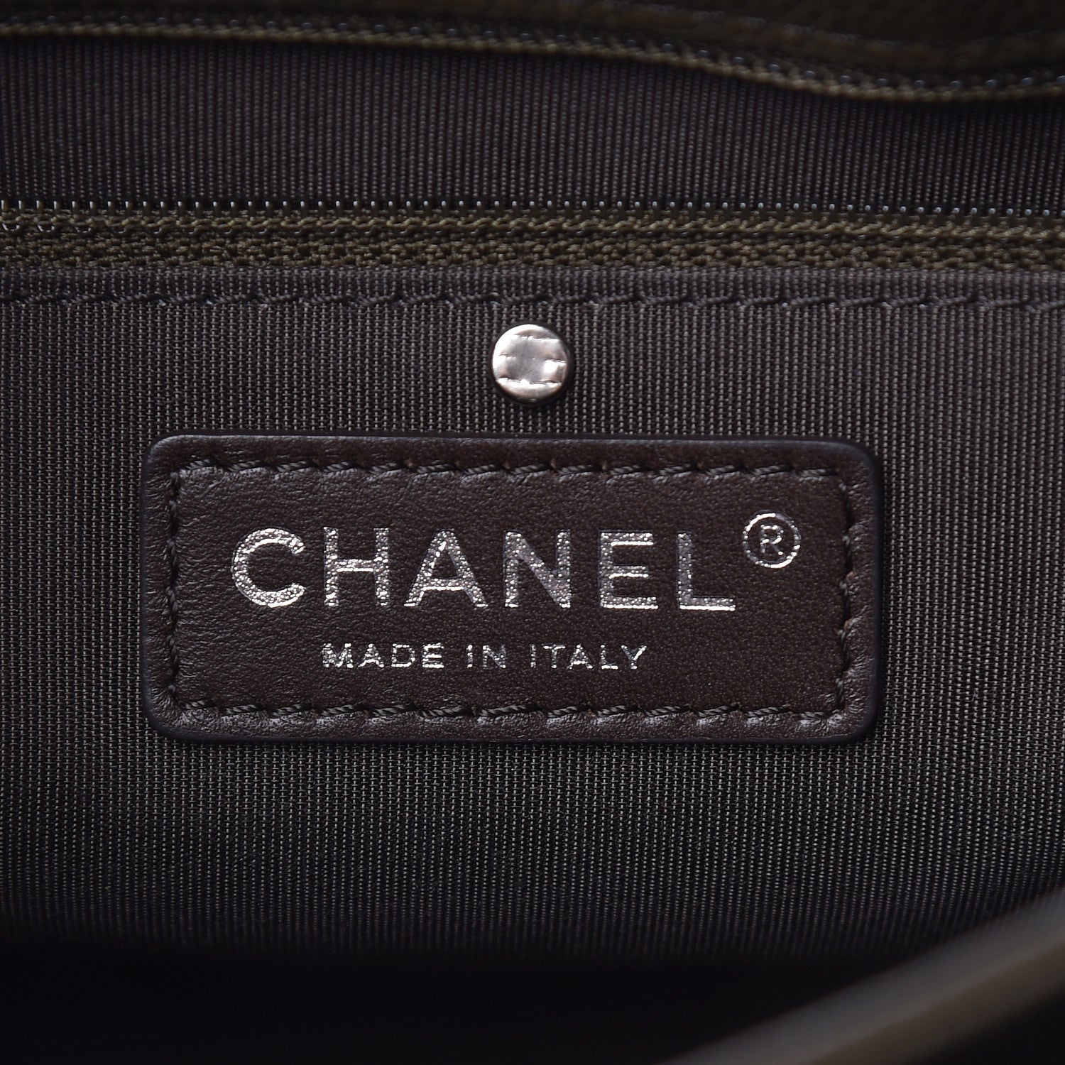 Chanel Caviar Quilted Medium Rock In Rome Single Flap Khaki 6 of 12