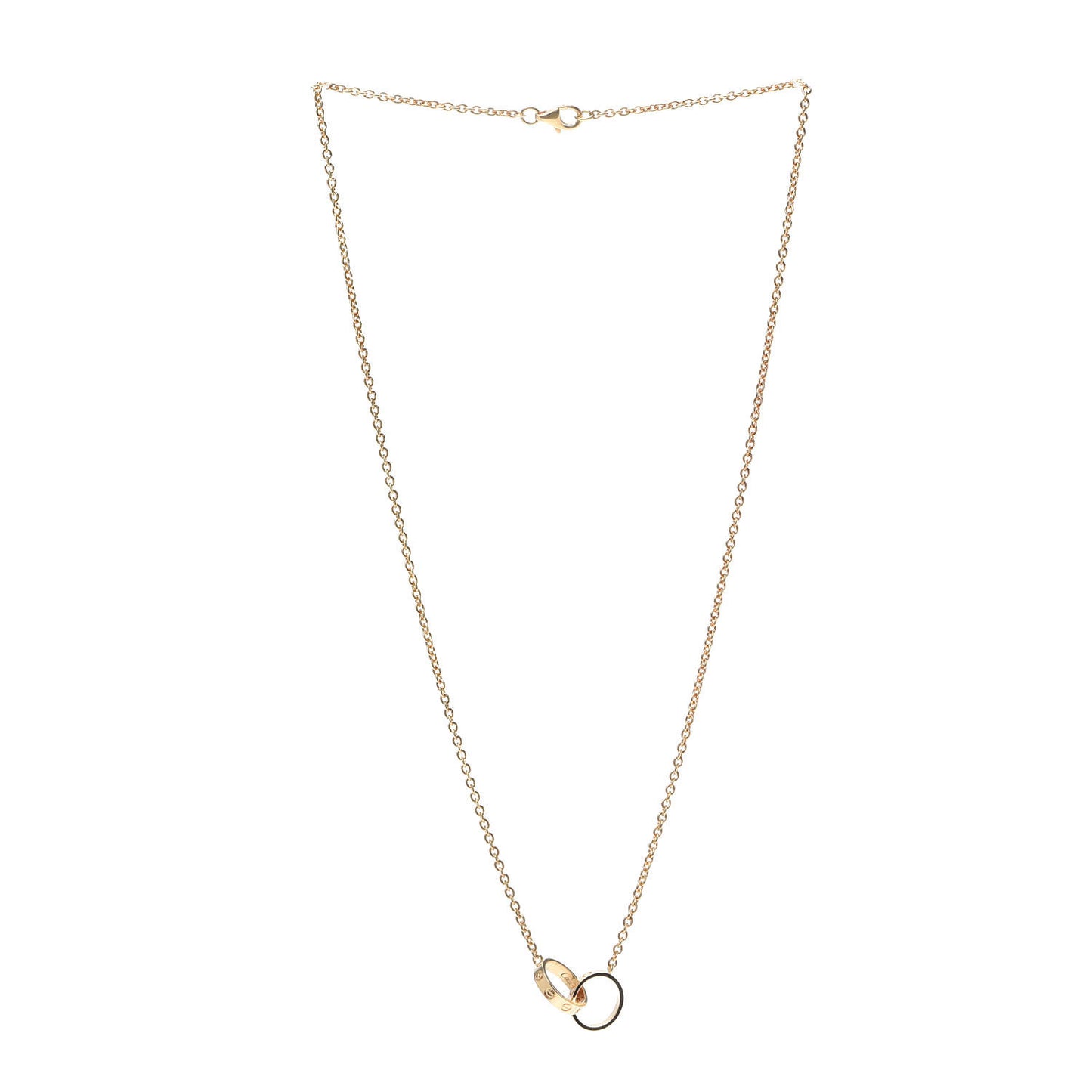 18K Yellow Gold Interlocking LOVE Necklace