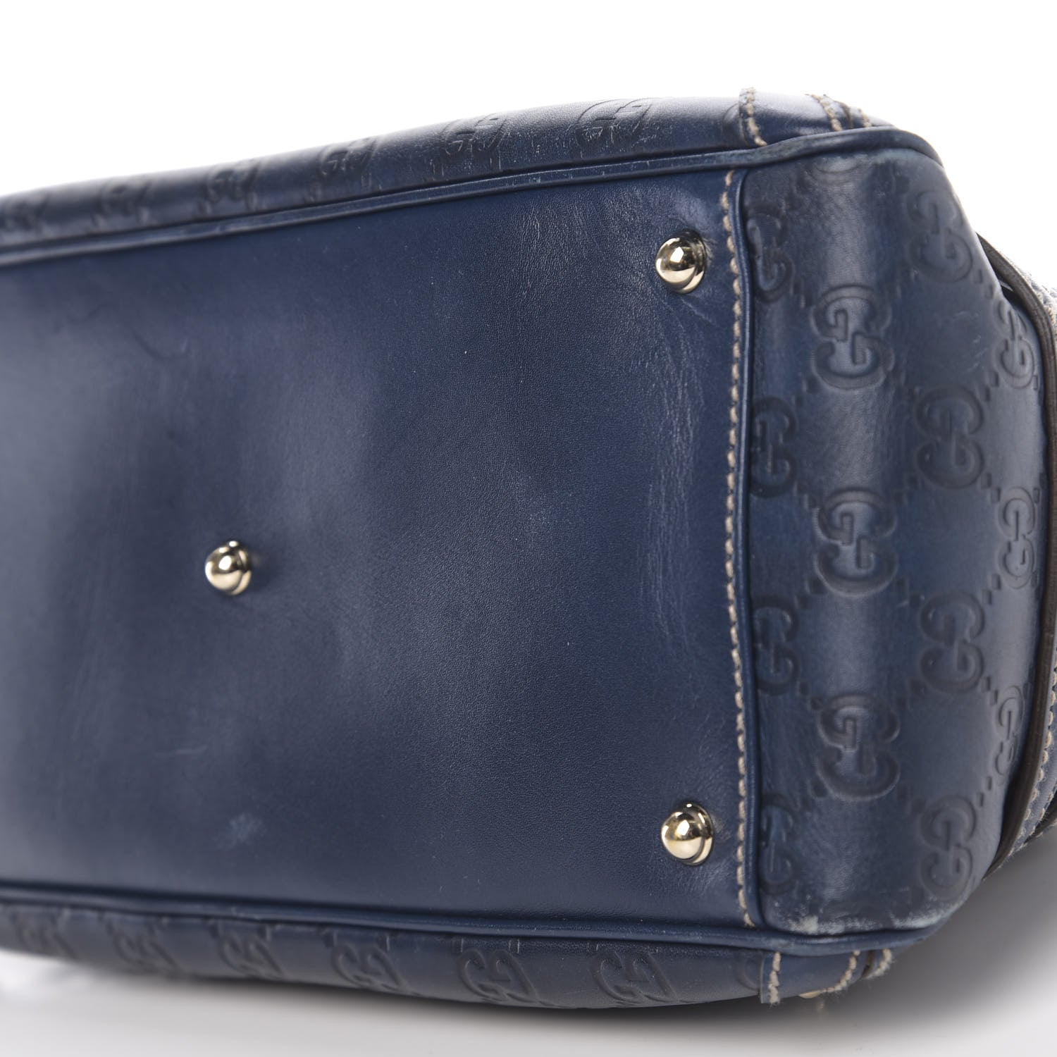 Gucci Monogram Medium Wave Boston Navy 9 of 10