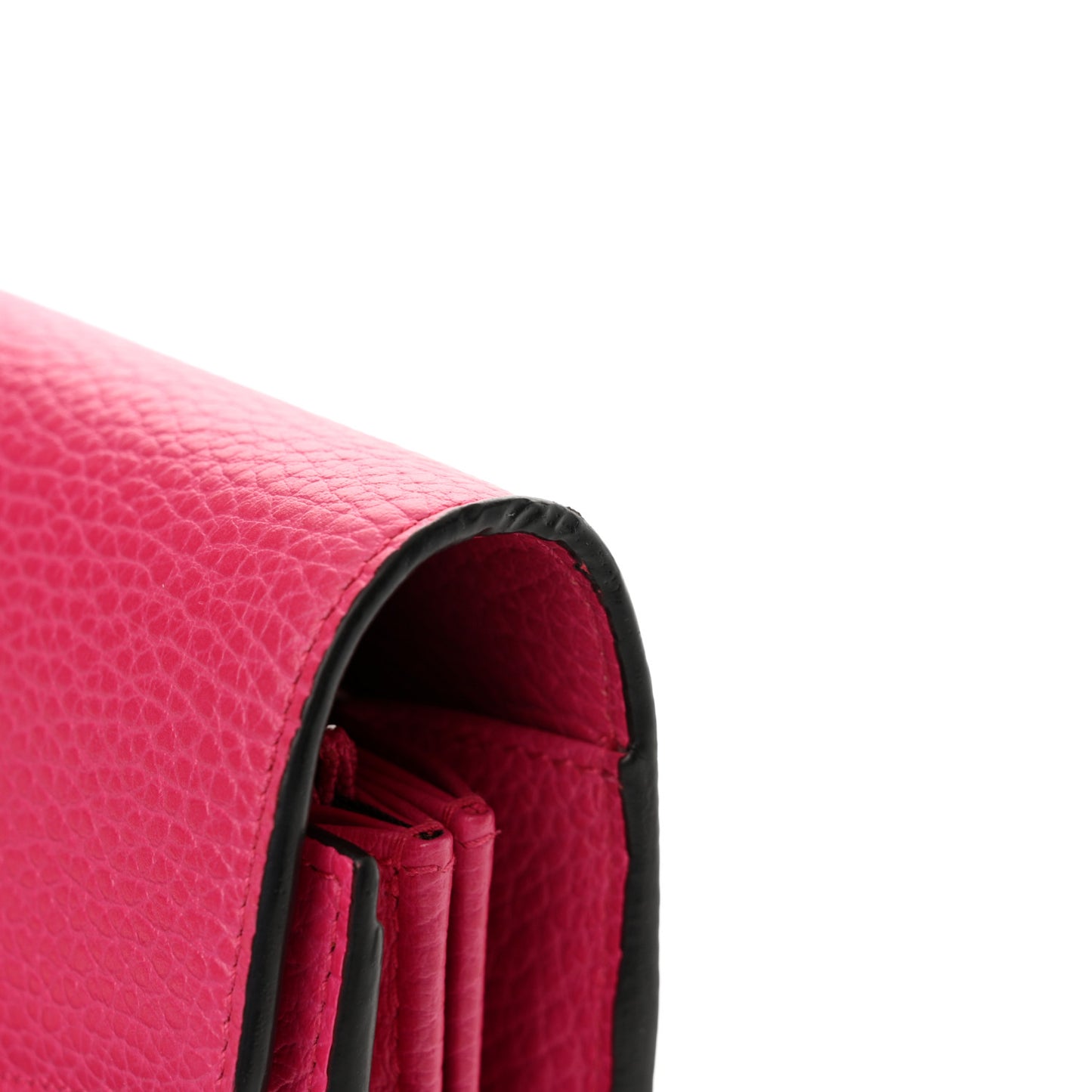 Dollar Calfskin Crystal Mini Dionysus Chain Wallet Box Pink