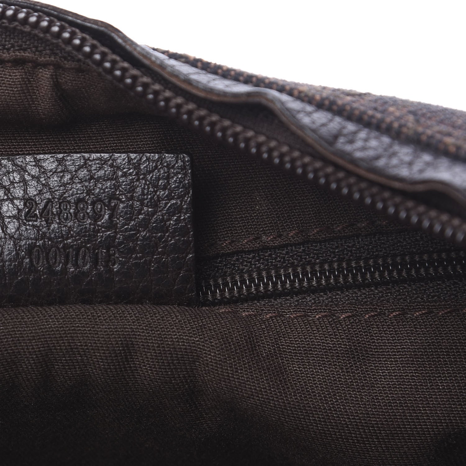 Gucci Monogram Hobo Dark Brown 6 of 11