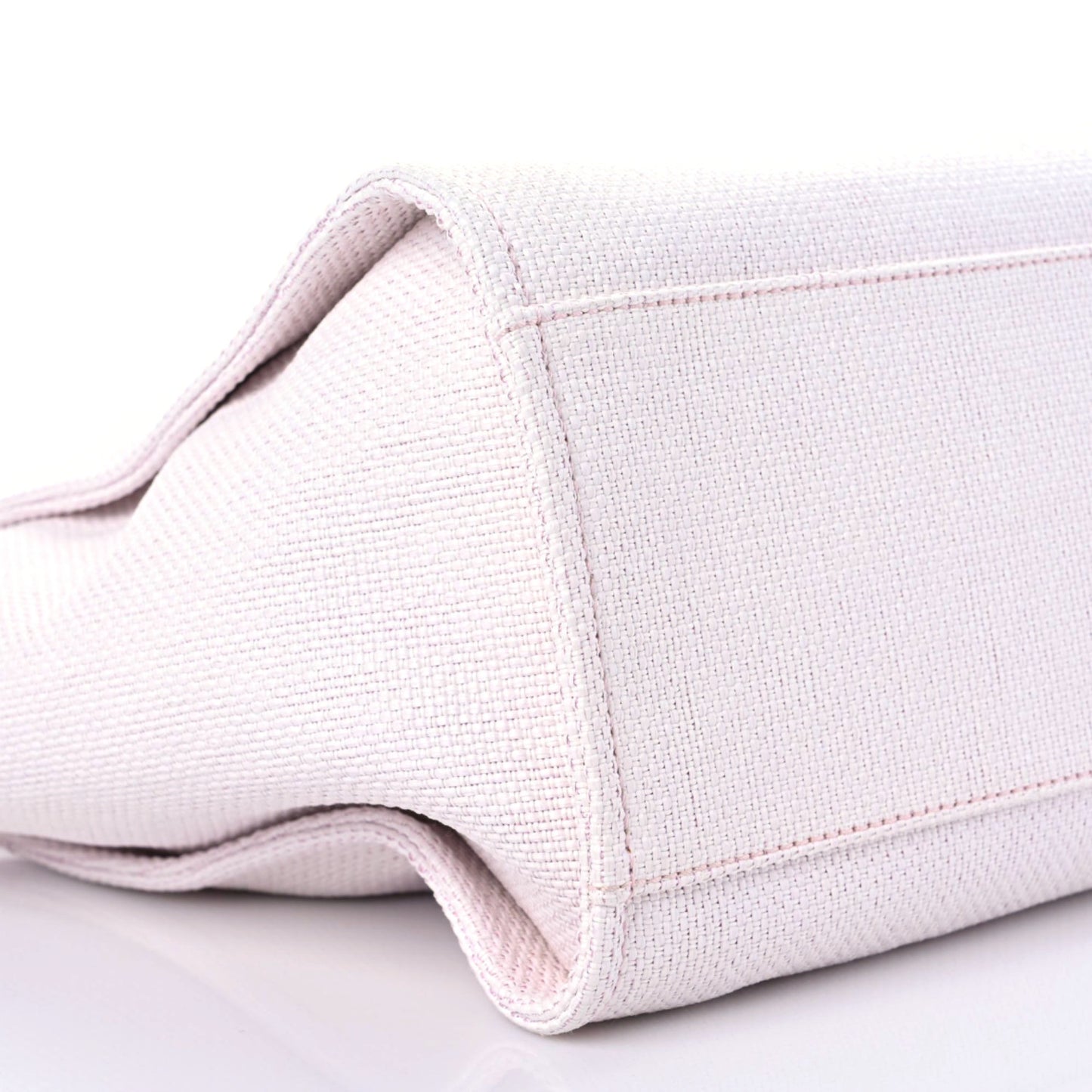 Woven Straw Raffia Medium Deauville Tote Pink