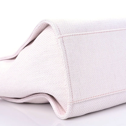 Chanel Woven Straw Raffia Medium Deauville Tote Pink 5 of 9