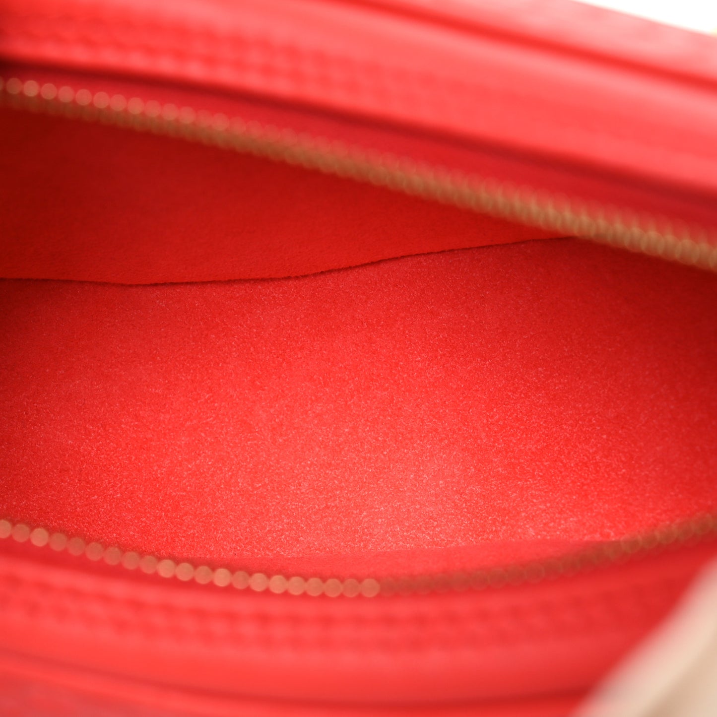 Calfskin Nanogram Embossed Loop PM Rouge