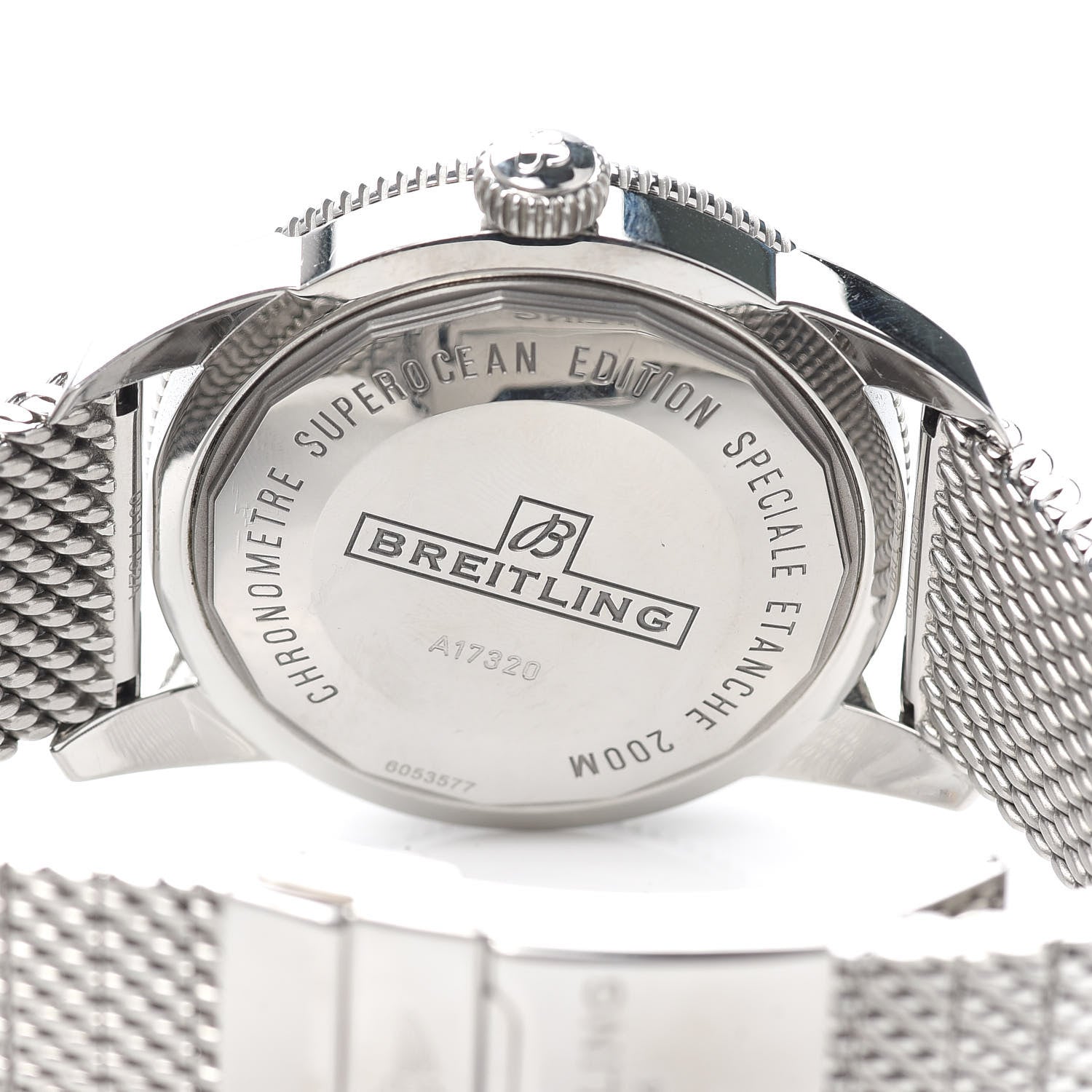 Breitling Stainless Steel 46mm Super Ocean Heritage Automatic Watch White A1732024 4 of 5