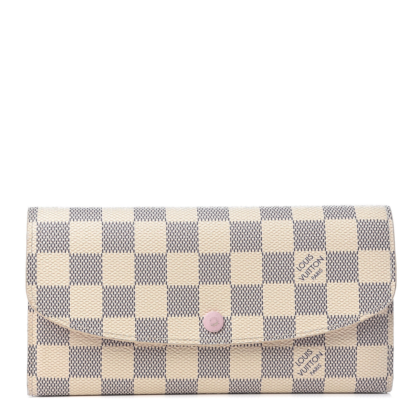 Damier Azur Emilie Wallet Rose Ballerine