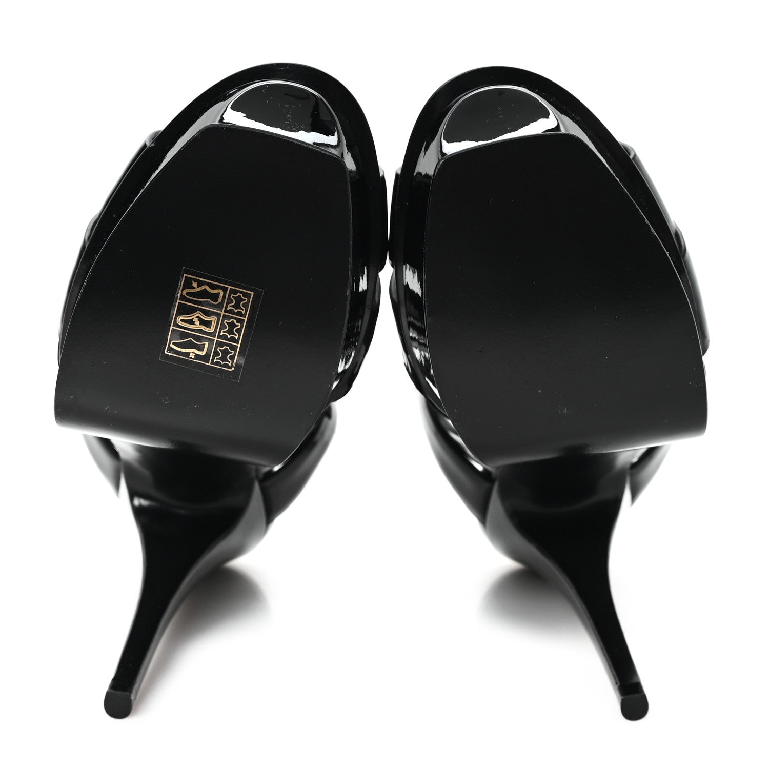 Saint Laurent Patent Tribute 105 Platform Sandals 37 Black 6 of 10
