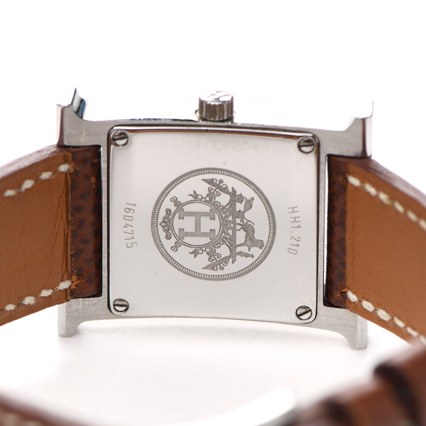 Stainless Steel Epsom 21mm Heure H Hour Quartz Watch Brique