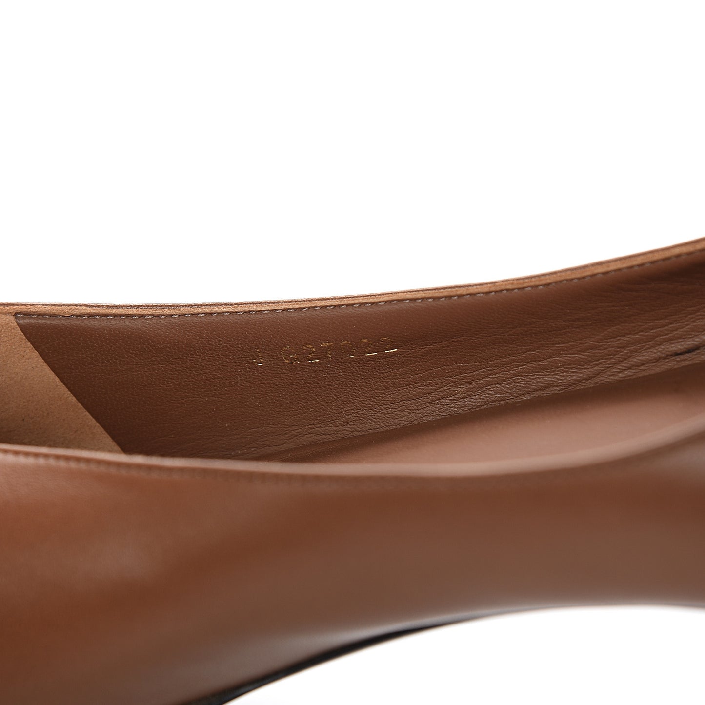Lambskin Cap Toe Ballerina Flats 40.5 Camel Black