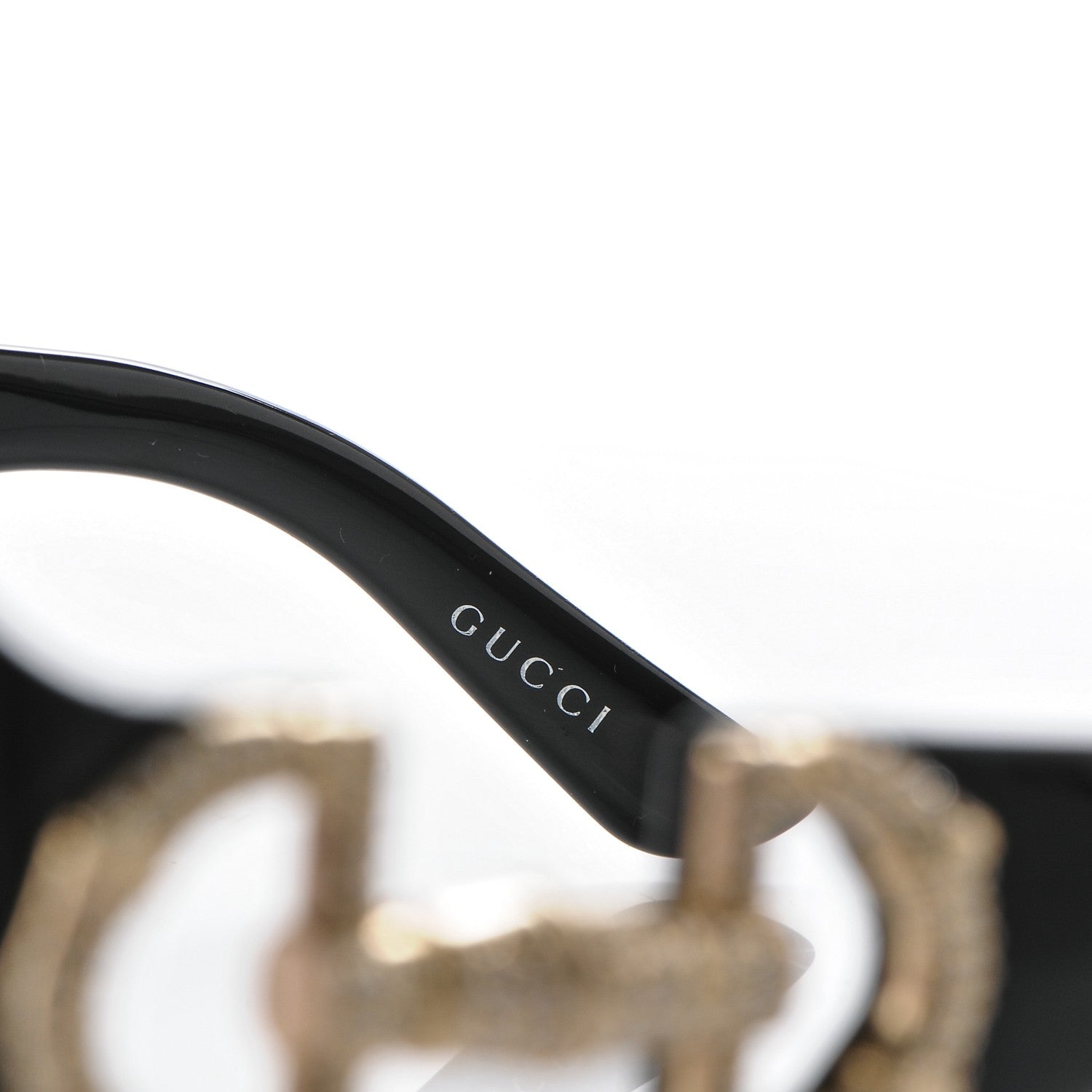 Gucci Crystal Bamboo Horsebit Sunglasses 3017/S Black 5 of 9