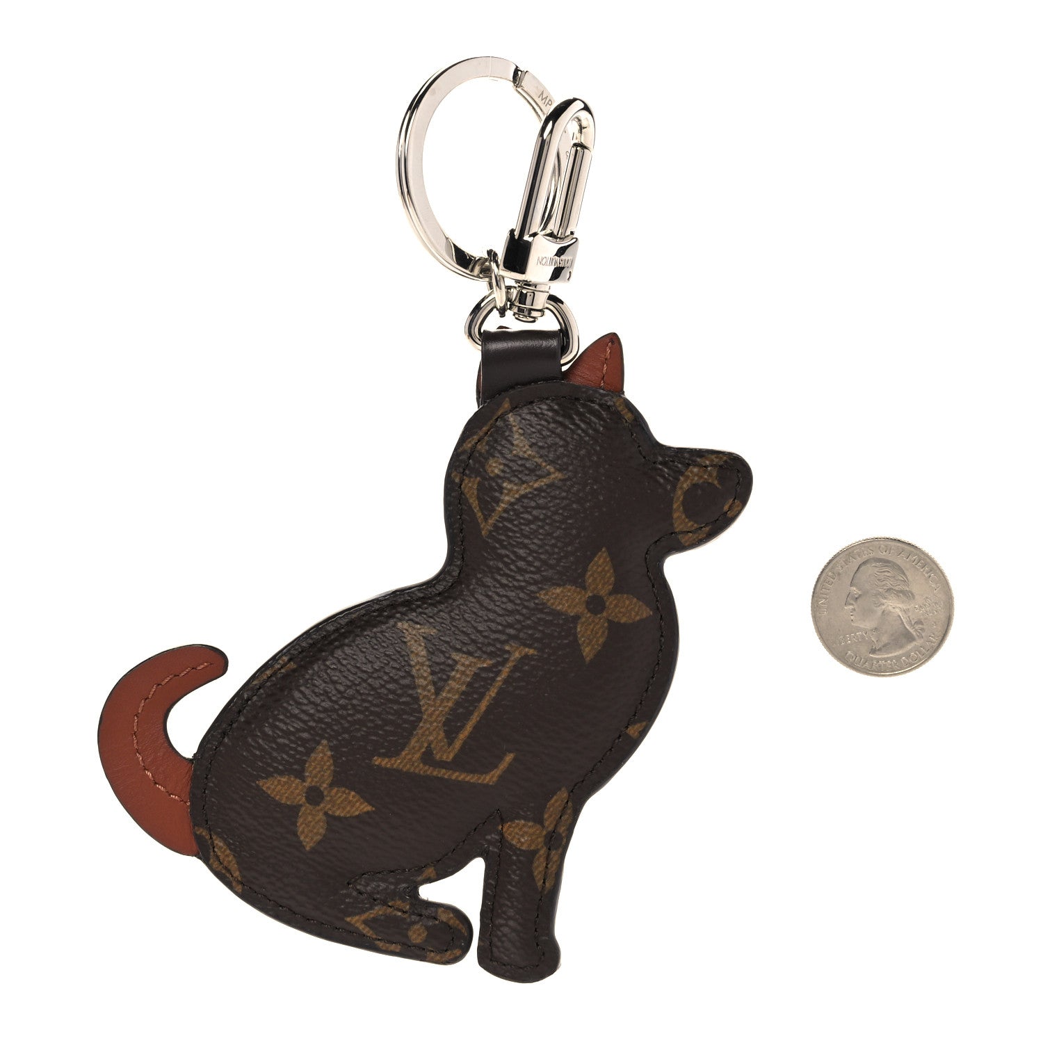 Louis Vuitton Monogram Dog Bag Charm Key Holder 2 of 3