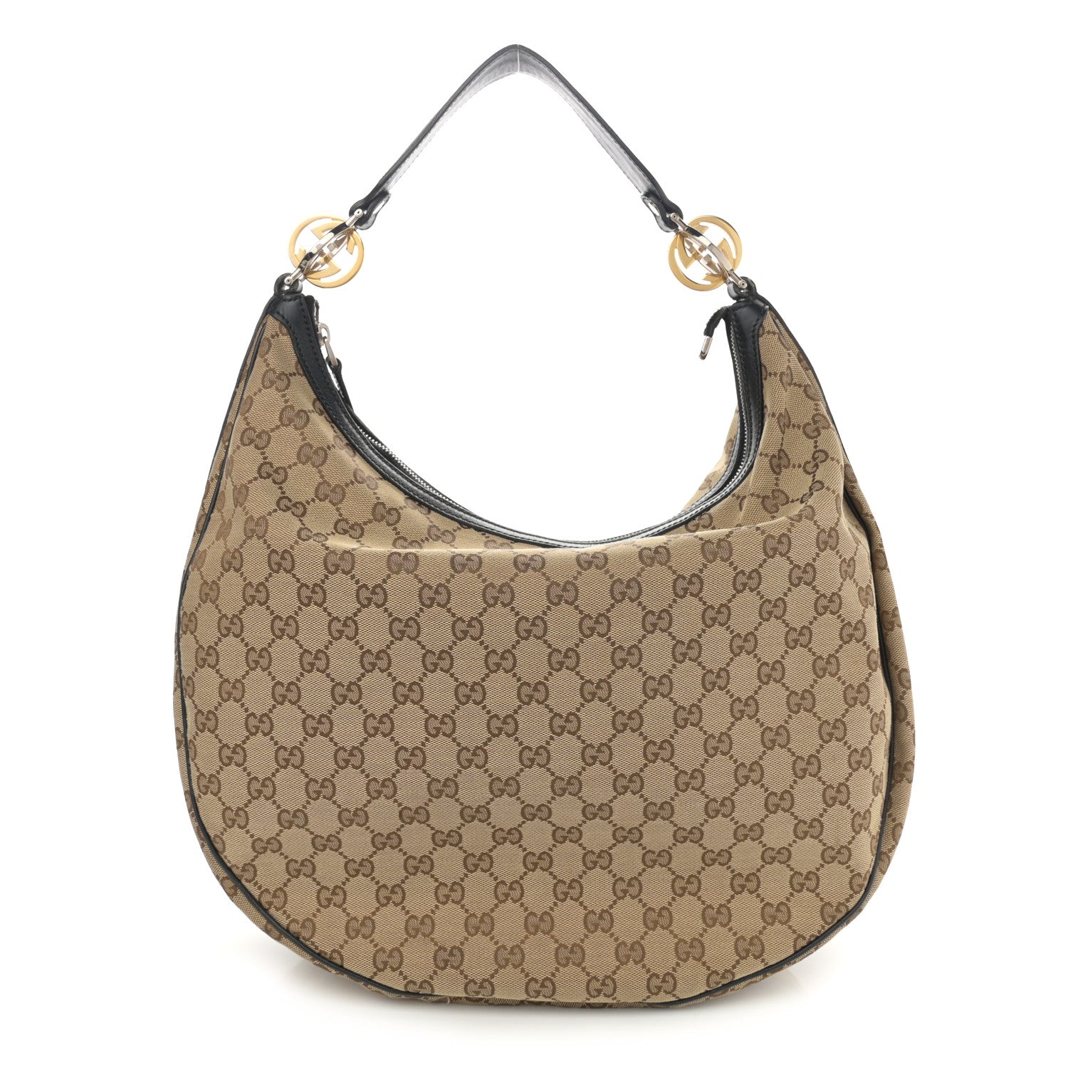 Gucci Monogram Large GG Twins Hobo Dark Brown 1 of 12